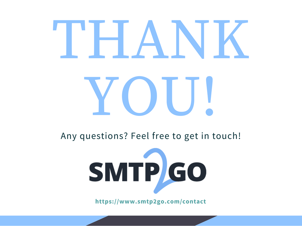 SMTP2GO: Customer service, done right.