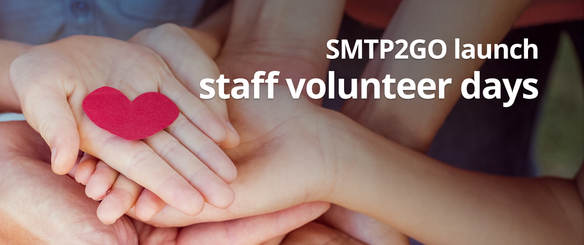 SMTP2GO Launch Staff Volunteer Days