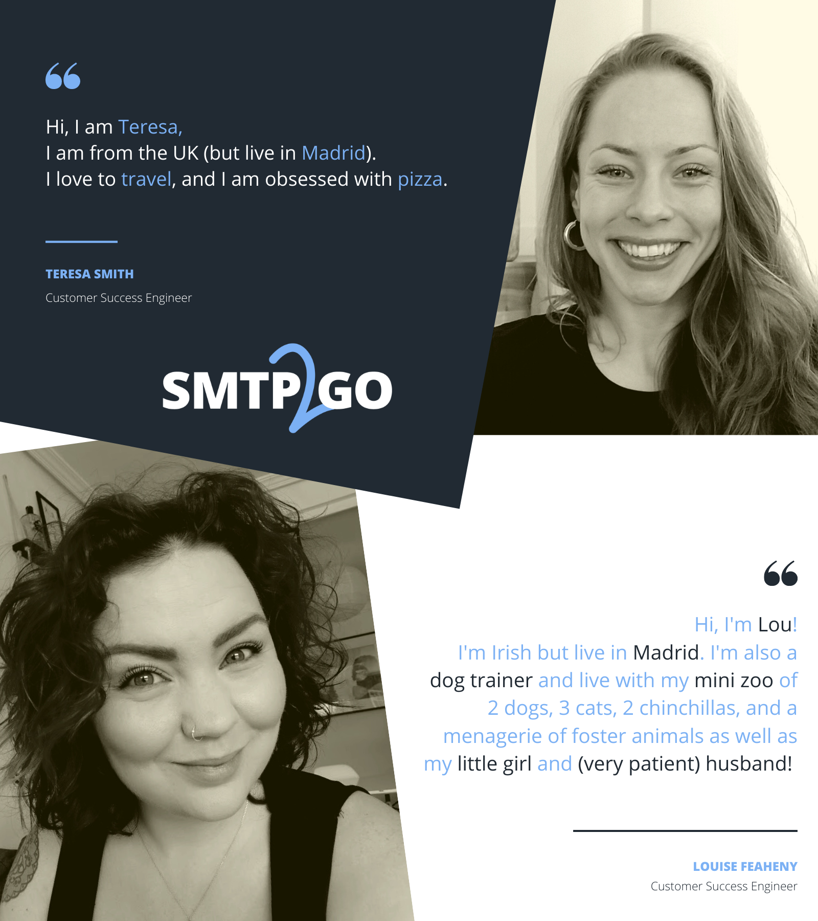 Teresa and LouiseÑ Customer Success Engineers at SMTP2GO