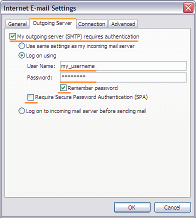 outlook email settings for outlook 2010