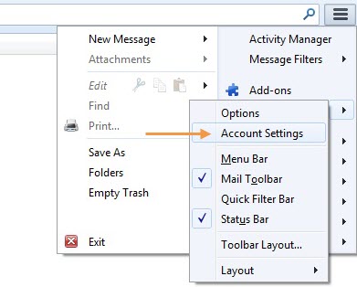 thunderbird email settings