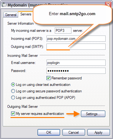 informatie orgaan Gelijkmatig Setting up Windows Live Mail with SMTP2GO