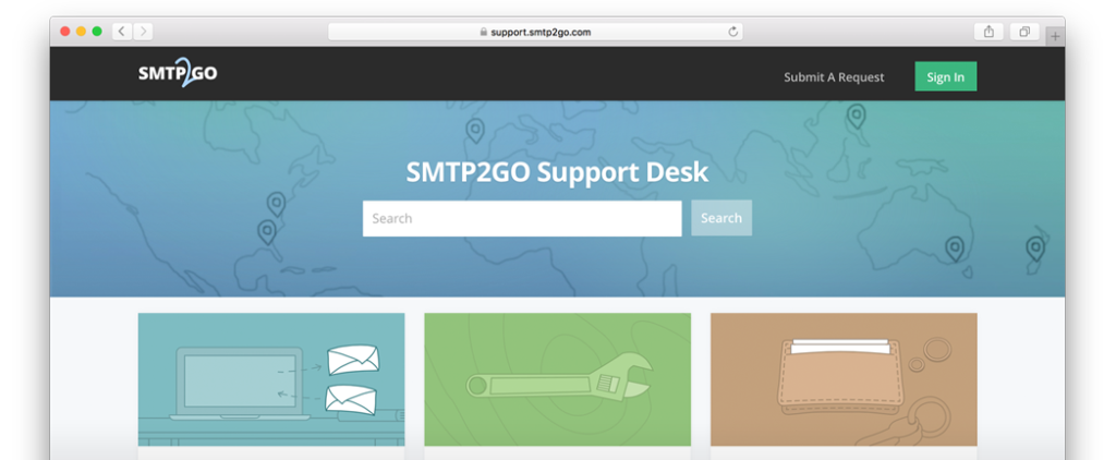 SMTP2GO Support Desk