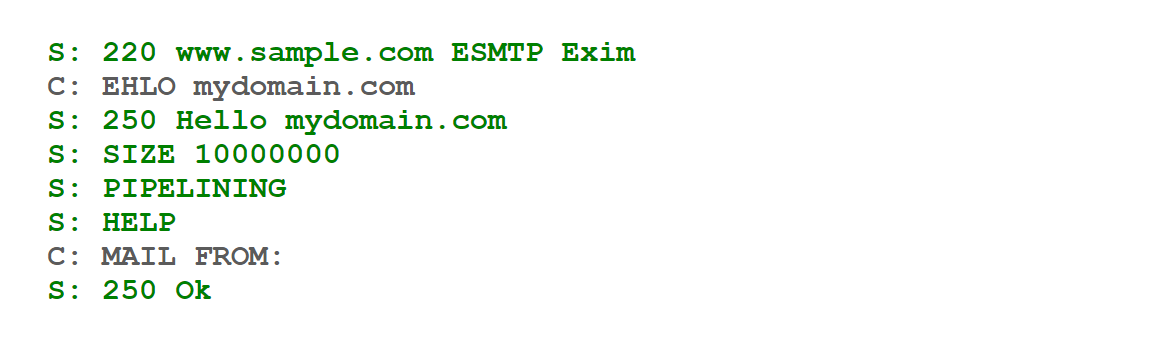 Extended SMTP