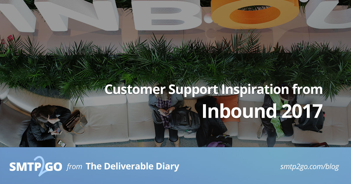 Customer Support Inspiration from Inbound - SMTP2GO