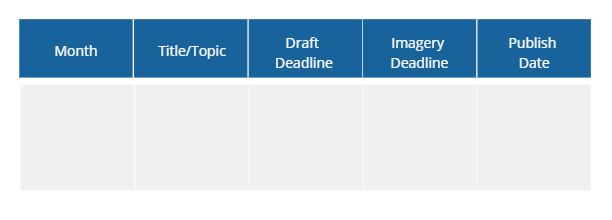 Email campaigns - plan template