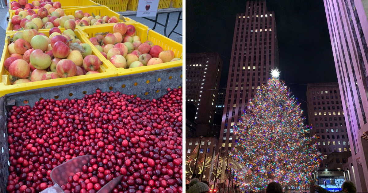 Christmas in New York - apples