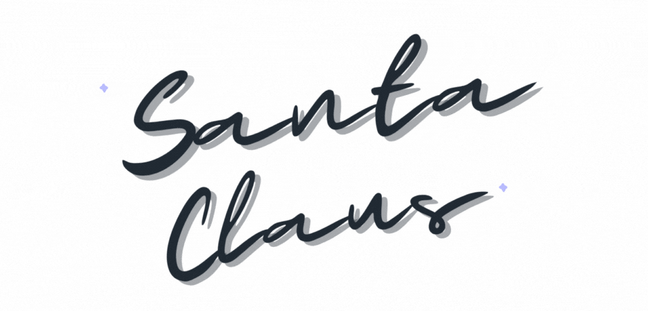 Santa Claus' signature